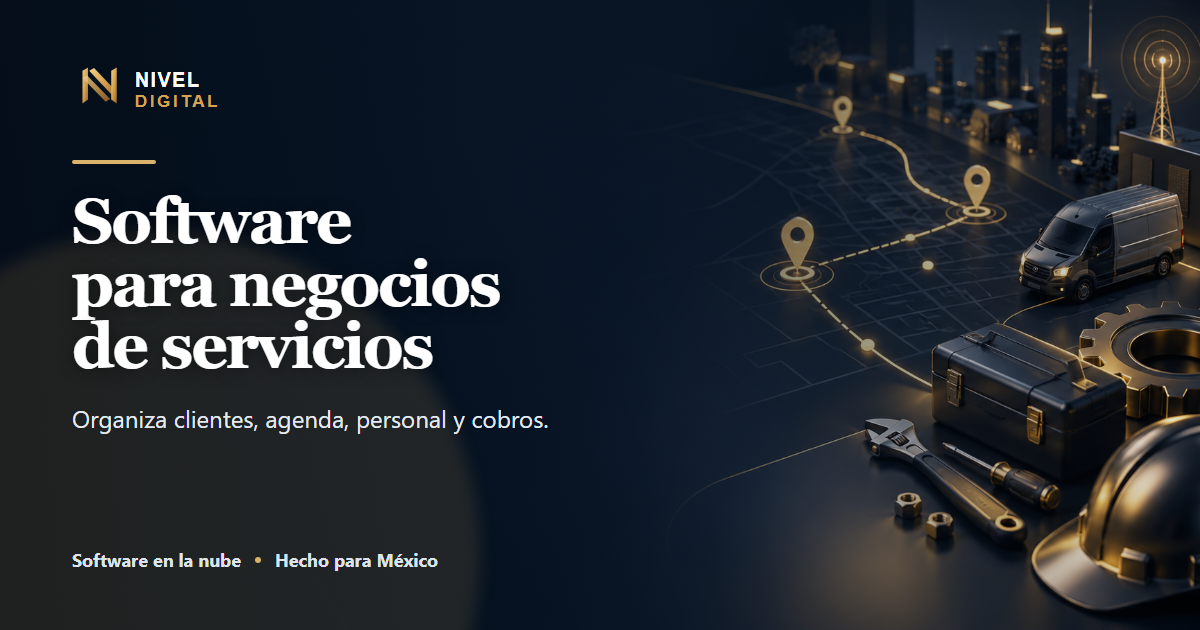 Presentación de Software para negocios de servicios de Nivel Digital